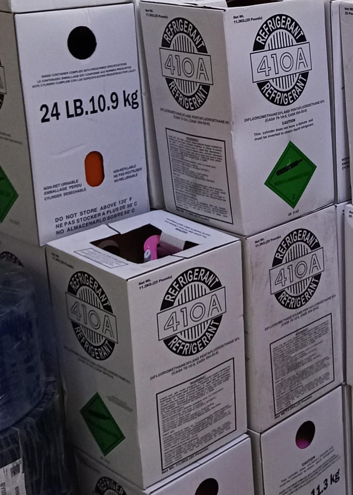 R410A refrigerant gas