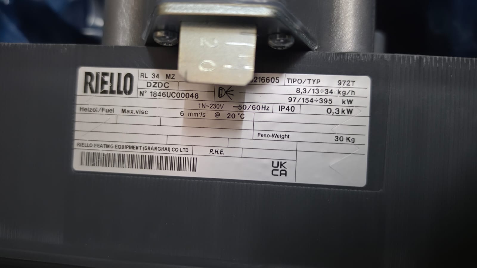 Riello RL 34 MZ Two-Stage Diesel Burner | Wisdo Merchants - Image 2